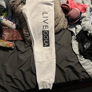 Live OOLA White Find Balance Pants